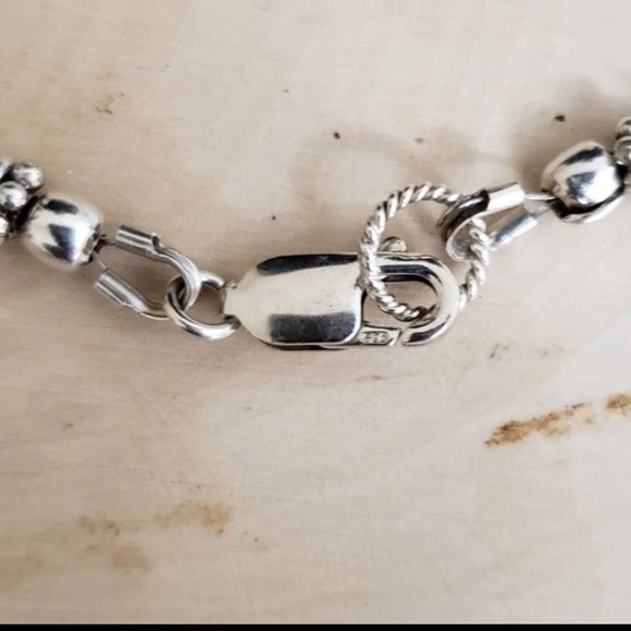 Turquoise Chalcedony garnet beaded bracelet - Picture 3 of 8